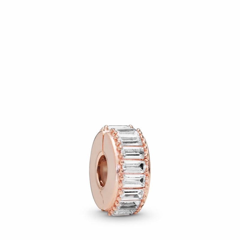 Pandora Rose™ Ice Formation Clip Charm - Pandora Rose/Silicone/Cubic Zirconia - Canada | GT3711HL